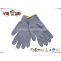 FTSAFETY 7 Gauge Grey Cotton-polyester String Knitted Working Gloves